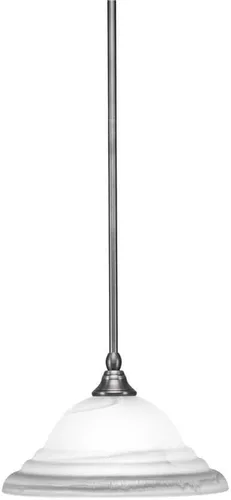Vista 102 de Toltec Lighting Tallo Colgado Mini colgante, acabado de cobre negro, 3.5" cuadrado humo burbuja vidrio