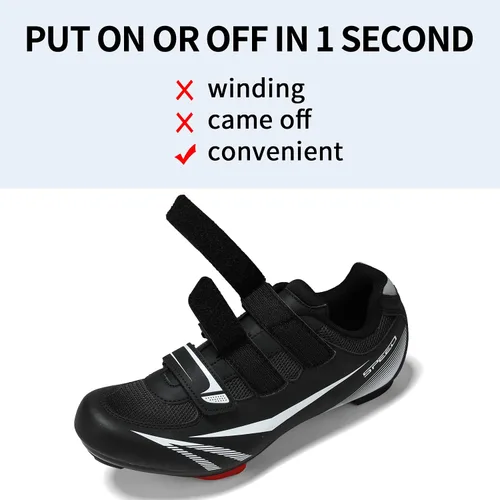 Vista 3 de Tenis de ciclismo unisex para hombre y mujer zapatos de ciclismo de carretera compatibles con Look Delta SPD perfectos para bicicletas de carreras