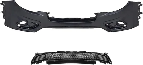 Vista 5 de Rejilla de Parrilla Inferior y Tapa de Parachoques Delantero Superior Compatible con Jeep Cherokee 2019, 2020, 2021, 2022, 2023, 68288039AB
