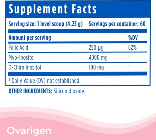 Vista 5 de CalmCo Ovarigen Myo-Inositol & D-Chiro Inositol Mezcla en polvo, 60