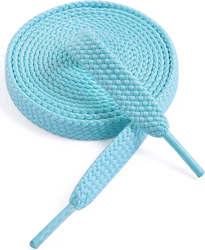 Vista 58 de VSUDO Cordones planos para tenis, cordones para tenis, cordones atléticos 01 Blanco