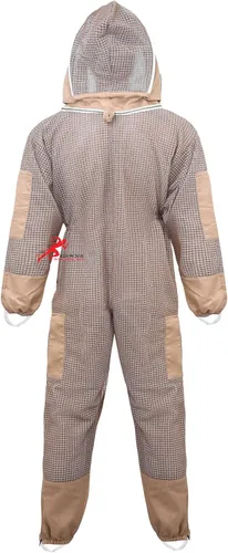 Vista 7 de Euphoric Bee Suit - 3 capas de esgrima velo con guantes, apicultor ventilado a prueba de picaduras
