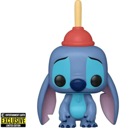 Vista 2 de Funko Pop! Disney: Lilo & Stitch - Figura de Stitch con émbolo (exclusivo de Entertainment Earth)