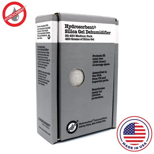Vista 2 de HYDROSORBENT® Gun Safe Deshumidificador recargable de gel de sílice de 15.87 oz de cartón. Absorbente de humedad. Deshumidificador desecante