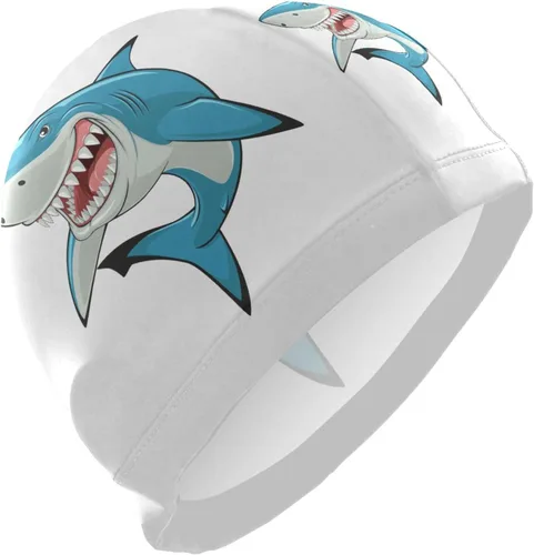 Vista 13 de Gorra de natación unisex para adultos, diseño divertido creativo de poliéster