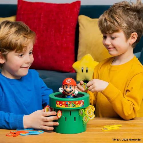 Vista 5 de TOMY Juego de acción familiar Pop Up Super Mario - 2-4 jugadores - A partir
