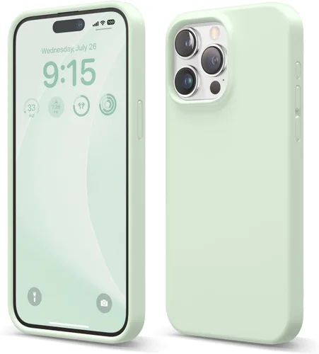 Vista 28 de elago Funda compatible con iPhone 15 Pro Max, de silicona líquida, funda protectora de cuerpo completo, a prueba de golpes, funda delgada