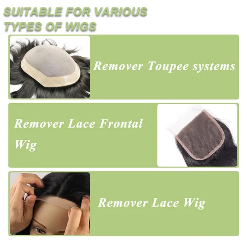 Vista 6 de DAN Technology Kit de pegamento y removedor de peluca de encaje, adhesivo impermeable para el cabello