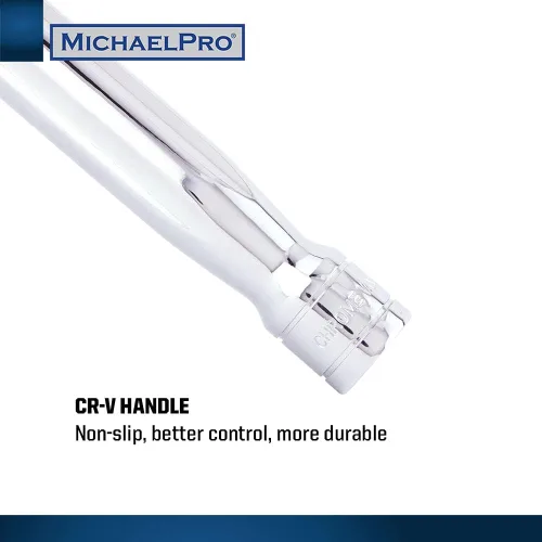 Vista 5 de MichaelPro MP007003 - Barra disyuntora de extensión de 1/2 pulgada/mango flexible, 18 pulgadas de longitud, conecta tu trinquete con esta barra