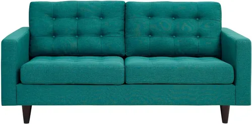 Vista 32 de Modway EEI-1547-DOR Empress Mid-Century - Sofá biplaza tapizado de tela en gris