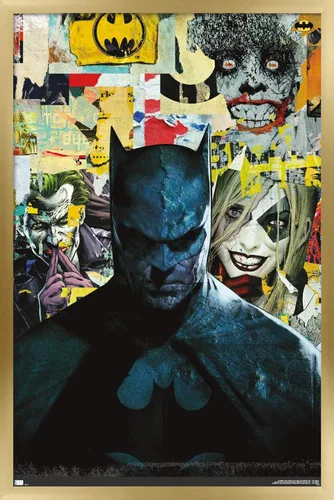 Vista 18 de Trends International DC Comics Batman - Póster de pared con imágenes, 22.4 pulgadas de largo x 14.7 pulgadas, versión enmarcada de madera de granero