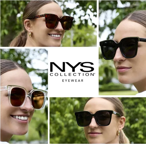 Vista 3 de NYS Collection Gafas de sol polarizadas clásicas planas y cuadradas de gran tamaño para mujer, 100% protección UV
