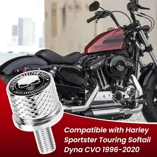 Vista 2 de GUAIMI Tornillo de perno de asiento de guardabarros moleteado inoxidable de 1/4 "-20 roscas compatible con Harley 1996-2026 Sportster Touring