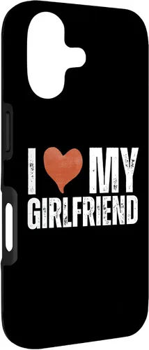 Vista 3 de I Love My Girlfriend I Heart My Girlfriend Funny Retro Case for iPhone 17