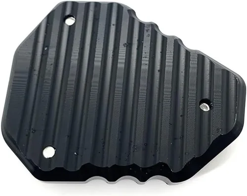 Vista 2 de LEINOX Motorcycle Side Stand pad Motorcycle CNC Kickstand Foot Side Stand Extension Pad Support Plate for Kawasaki V&ER&SYS 650 ABS 2010-2020 2019