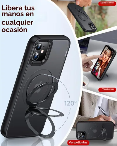 Vista 2 de LeYi Funda para iPhone 11 para MagSafe con soporte magnético, color negro