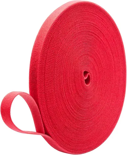 Vista 9 de 1 rollo de cinta adhesiva para plantas de 65 pies/65.6 ft, cinta reutilizable de doble cara de gancho y bucle, ancho de 0.47 pulgadas, lazo