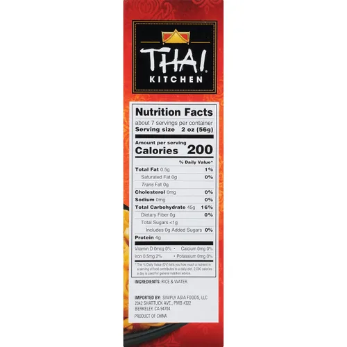 Vista 23 de Thai Kitchen Fideos de arroz salteados, sin gluten, sin OMG, dos ingredientes, cocción rápida, para Pad Thai y otros platos salteados, 14 onzas