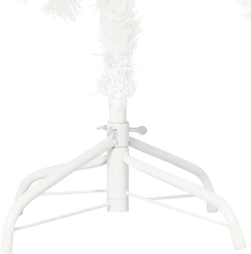 Vista 6 de Gecheer Christmas Tree, Pre-lit 7.9 ft White PE Steel Plastic Cone-shaped, for Indoor Outdoor Living Room