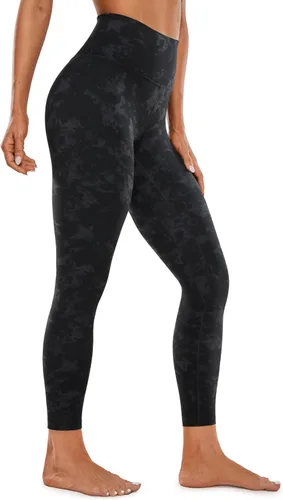 Vista 13 de CRZ YOGA Leggings de entrenamiento para mujer con sensación de desnudez cepillada de 25 pulgadas, pantalones de yoga de compresión de cintura alta