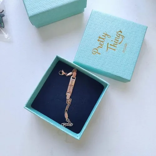 Vista 7 de WNNNS Pulsera de identificación personalizada con barra de nombre, regalos de joyería para bebés, niñas, niños, mamá, papá, parejas, para baby