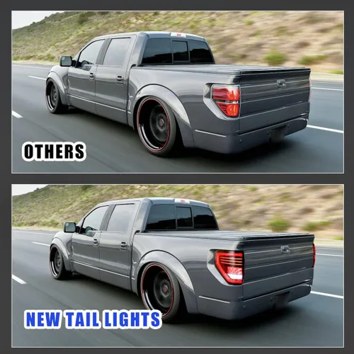 Vista 5 de ROXX Luces traseras para Ford F150, conjunto de luces traseras secuenciales LED para Ford F150 2009 2010 2011 2012 2013 2014