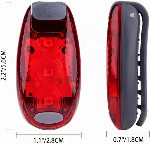 Vista 2 de Paquete de 9 Luces LED de Seguridad, Luz de Seguridad, Luces Estroboscópicas de Alta Visibilidad para Correr Usadas para Bicicleta, Caminar, etc.