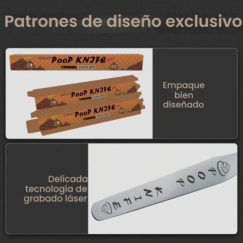 Vista 7 de Cuchillo para caca, cuchillo de caca de metal duradero de 12 pulgadas para bloque de inodoro, mango de madera extra largo, palo de caca, broma