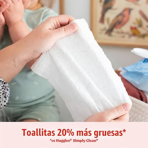 Vista 5 de Huggies Toallitas para bebés 99% de agua pura, sin perfume, 9 paquetes, 504