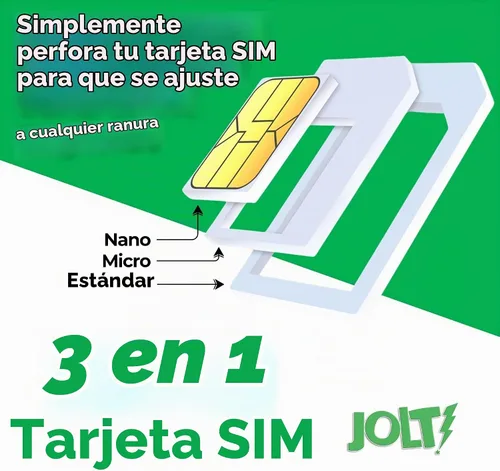 Vista 6 de Kit de iniciación - Tarjeta SIM de datos Jolt Mobile para cámara, rastreadores GPS, routers, tabletas y dispositivos IoT - Kit SIM 3 en 1, estándar
