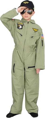 Vista 8 de Air Force Pilot - Conjunto de traje de Halloween para niños