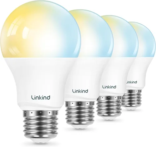 Vista 10 de Linkind Matter - Bombilla inteligente, bombillas de luz blanca suave a luz diurna sintonizables, bombillas inteligentes funcionan con Apple Home