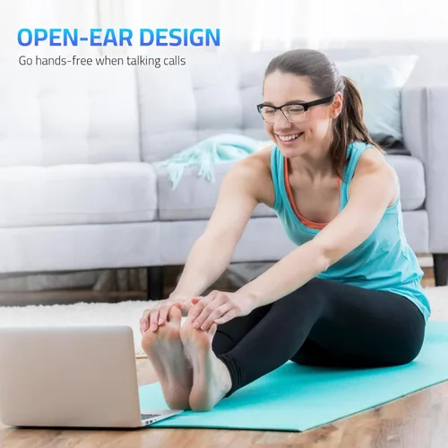 Vista 11 de Lentes inteligentes para mujeres y hombres, audio Bluetooth de oreja abierta