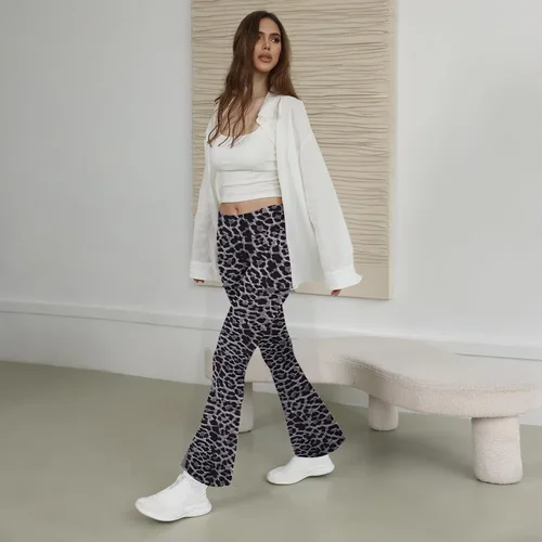 Vista 11 de TNNZEET Leggings acampanados negros para mujer, pantalones de yoga cruzados con bolsillos, corte de bota, leggings acampanados