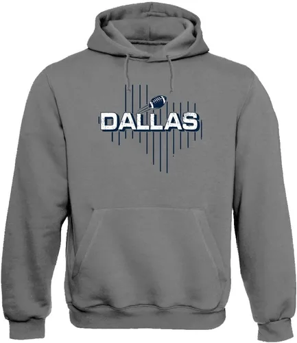 Vista 28 de Xtreme Apparrel Team Field Map Men's Hoodie Sweatshirt for Football Fans