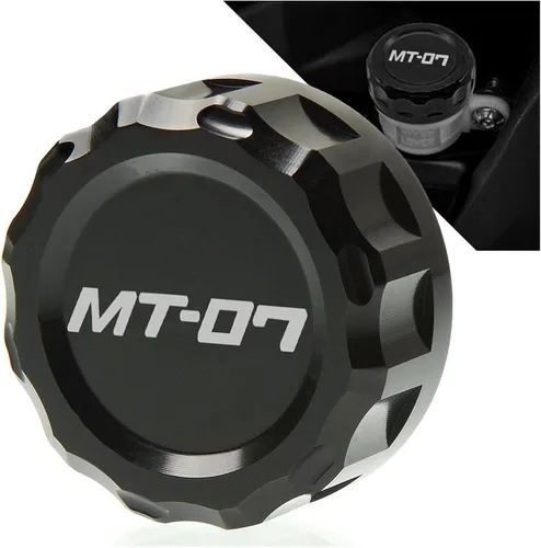 Vista 4 de Tapa protectora para Yamaha MT07 MT-07 FZ 07 FZ-07 MT 07 2014 2015 2016 2017 Accesorios de motocicleta CNC tapa de depósito de líquido de frenos