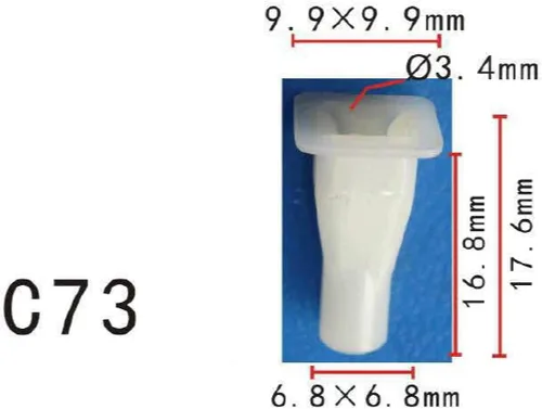 Vista 50 de Autobahn88 - Clip de remache tipo push-in para parachoques, compatible con Renault (OEM: 054000001R) (Paquete de 20)