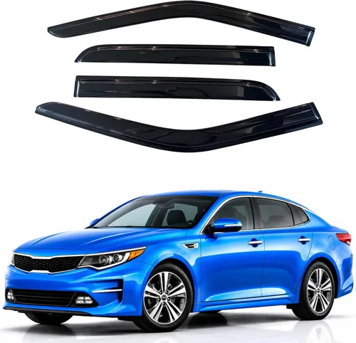 Vista 38 de Visera de ventana IG para Ford Focus Sedán y Hatchback 2012-2018, Protector de ventana lateral para lluvia y viento estilo Mugen, extra duradero