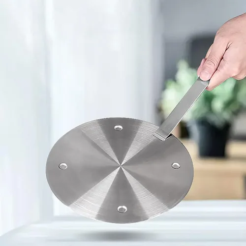 Vista 9 de Cabilock Difusor de calor de acero inoxidable para café, leche, utensilios de cocina con anillo de inducción, placa de inducción, difusor de calor