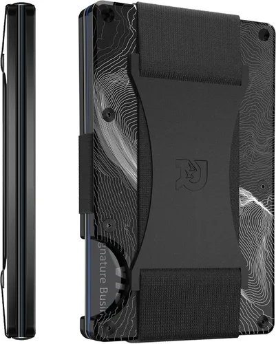 Vista 18 de Cartera Ridge para hombres - Cartera delgada minimalista compacta y tarjetero, carteras de bolsillo frontal con protección RFID para hombres