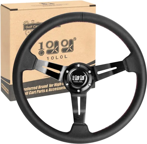 Vista 15 de Adaptador de volante de carrito de golf 10L0L para Club Car DS, negro