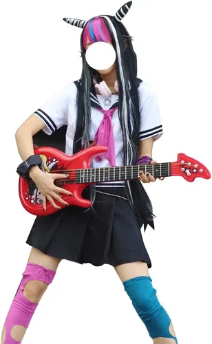 Vista 2 de Tokisaki Falda plisada de anime Ibuki Mioda para uniforme de cosplay, disfraz de mujer y niña, disfraz de carnaval de Halloween