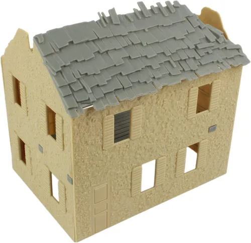Vista 9 de BMC WW2 Granja francesa bombardeada - Accesorio de conjunto de soldados de plástico para juguetes en miniatura