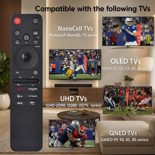 Vista 2 de Control remoto de voz mágica para LG Smart TV, control de reemplazo AI 2019