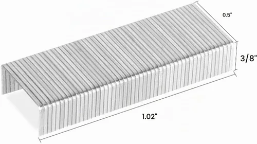 Vista 3 de Deli 5,000 grapas – Se adapta a engrapadora de capacidad de 60 hojas, longitud de pata de 3/8", capacidad de 70 hojas, 23/10, diseño de punta
