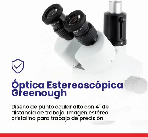 Vista 6 de AmScope SM-3T microscopio estéreo trinocular profesional con zoom estereoscópico SM-3T con control simultáneo de enfoque, oculares WH10x, aumento