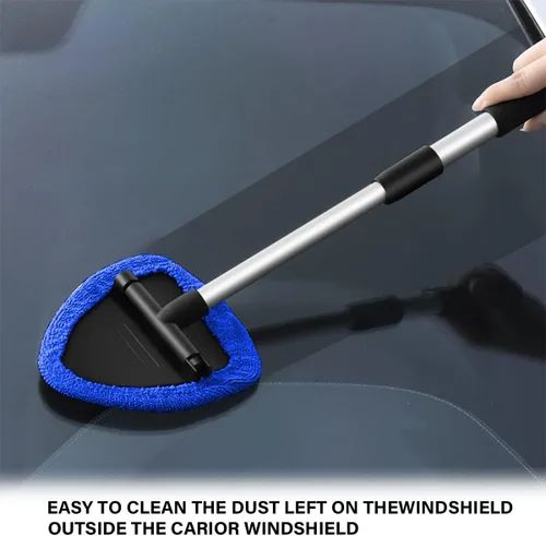 Vista 5 de Herramienta de limpieza de parabrisas, limpiador de ventanas de automóvil con 4 almohadillas de microfibra lavables y reutilizables, kit de limpieza