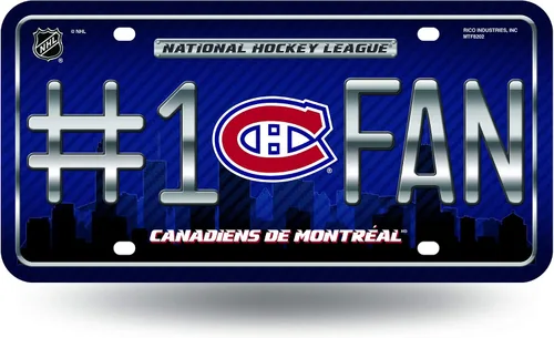 Vista 7 de NHL #1 - Placa de matrícula metálica para ventilador