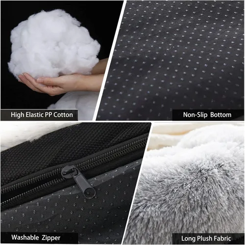 Vista 5 de Cama impermeable calmante para perro, protector de sofá para mascotas, tapete de felpa para perro, funda para muebles de mascotas con refuerzo suave