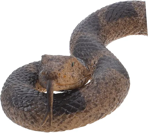 Vista 3 de Yardwe 2pcs Realistic Rubber Snakes Soft Rattlesnake Figurine for Pranks Halloween Decorations Garden Displays Educational Fun Safe for Pets